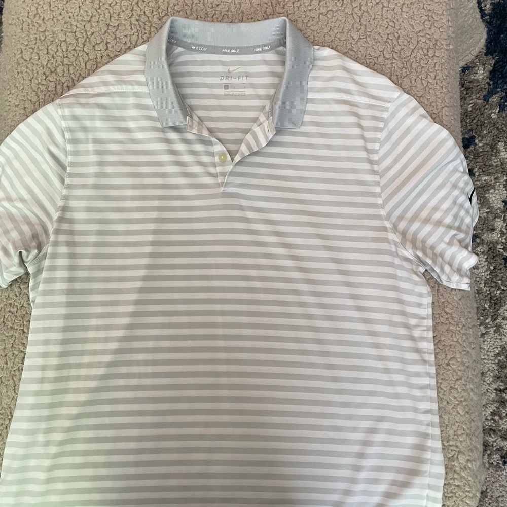 Nike Gray Polo Shirt Classic Design